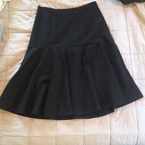 JCrew Super 120s Wool Flare Skirt